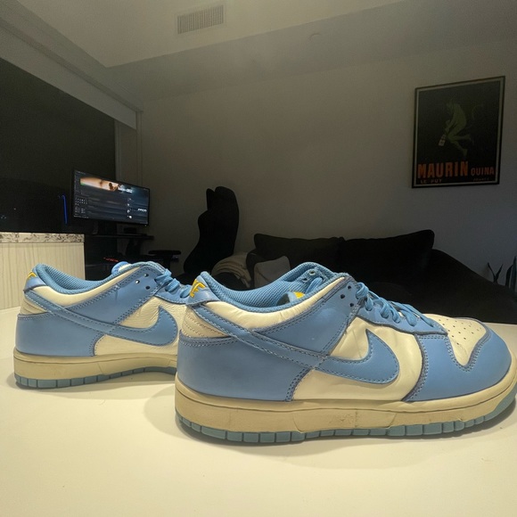 Nike Dunk Low Coast Sail University Gold UNC Blue White - Picture 4 of 4
